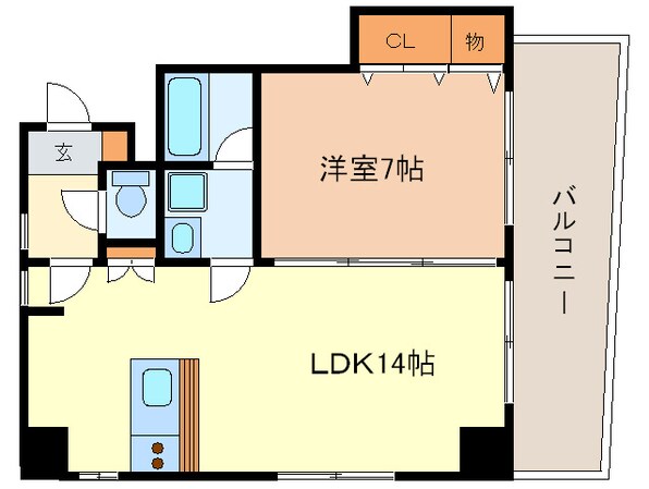 ラディアント　矢場の物件間取画像